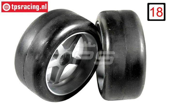 FG6416/09 1/6 Slicks M1 gelijmd Ø145-B60 mm, 2 St.