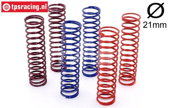 FG66300 Schokdemper veer Ø21-Ø21-L100, 6 st.