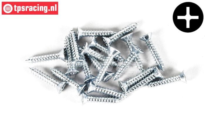 FG6710/13 Parker-Kruiskop verzonken Ø2,9-L13 mm, 20 St.