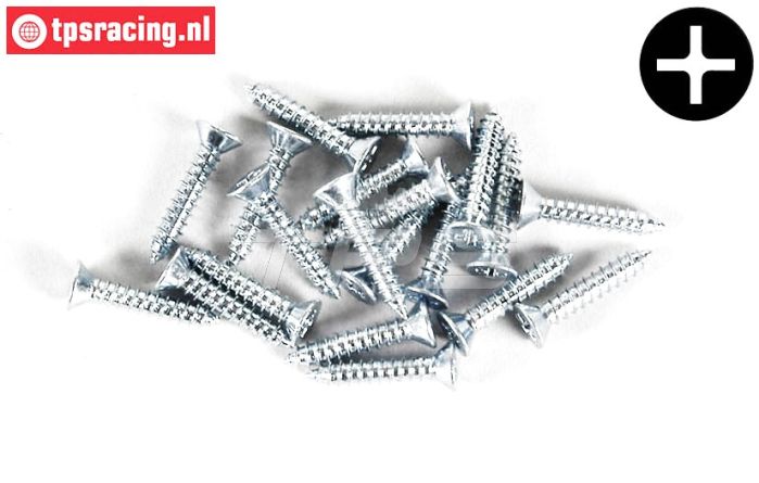 FG6710/25 Parker-Kruiskop verzonken Ø2,9-L25 mm, 20 St.