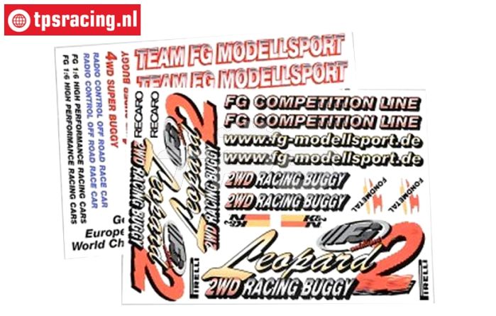 FG67165 Stickers FG Leopard 2WD, Set