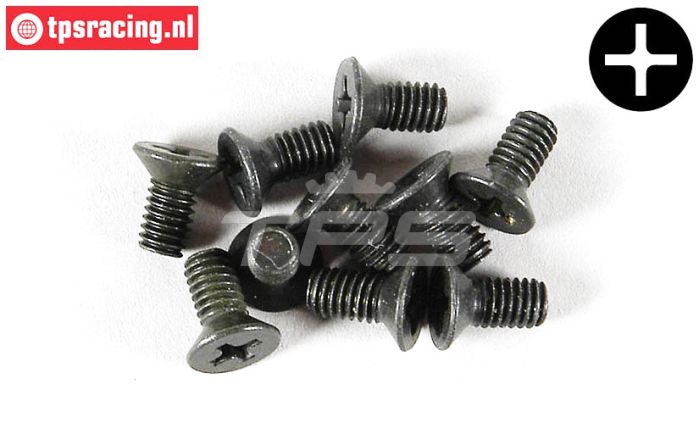 FG6718/08 Kruiskop verzonken M4-L8 mm, 10 St.