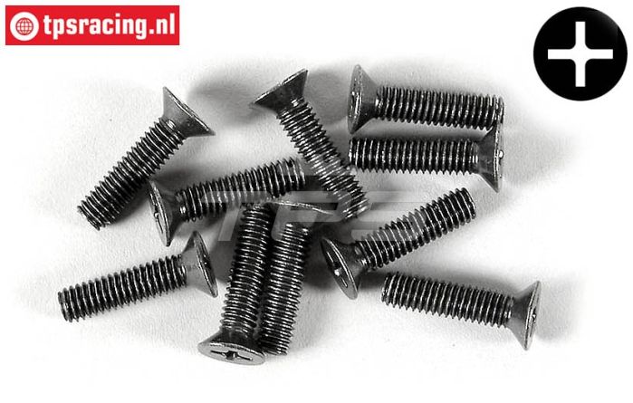 FG6718/16 Kruiskop verzonken M4-L16 mm, 10 St.