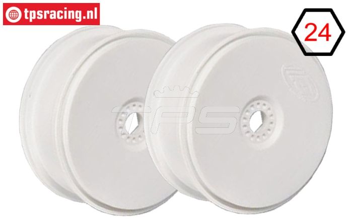 FG67215 1/6 Disk Velgen Ø130-B65 Wit mm, 2 St.