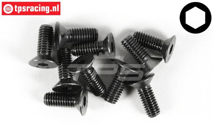 FG6723/16 Inbus verzonken kop M6-L16 mm, 10 St.
