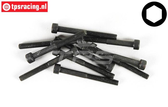 FG6725/40 Inbus normale kop M4-L40 mm, 10 St.