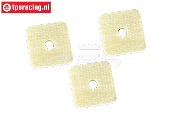 FG67299/04 Uitlaat isoleer plaat Leopard, 3 st.