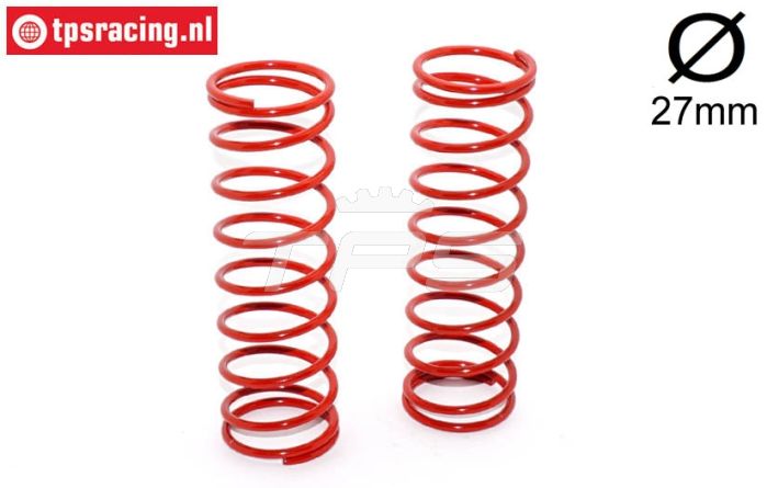 FG67303 Schokdemper veer rood Ø27-Ø2,5-L105, 2 St.