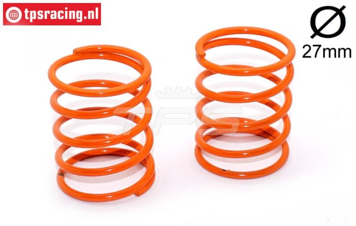 FG67312 Schokdemper veer Oranje Ø27-Ø2,4-L40, 2 St.