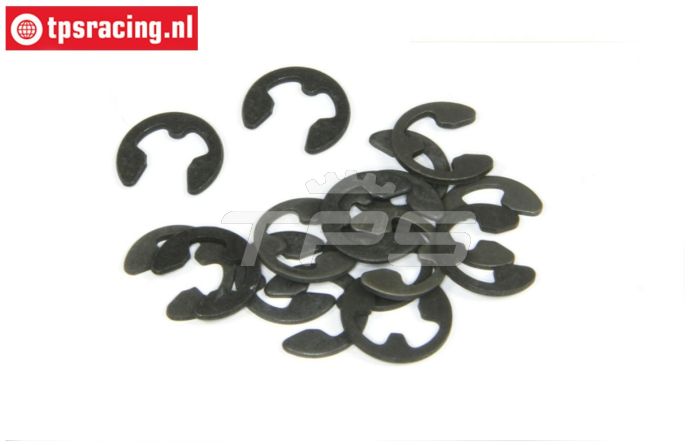 TPS6732/04 E-Clips zwart Ø4 mm, 15 St.