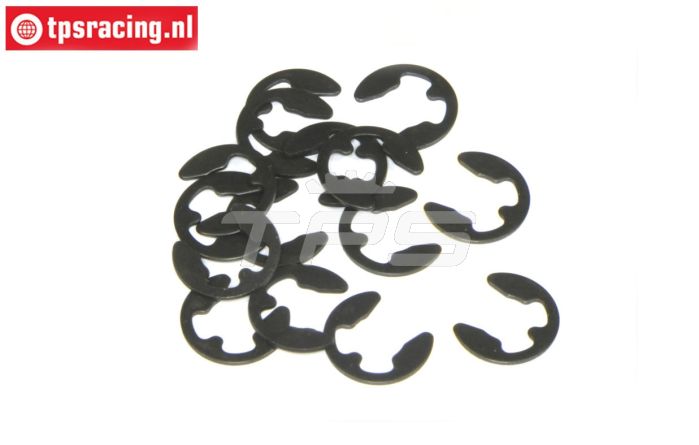 TPS6732/05 E-Clips zwart Ø5 mm, 15 St.
