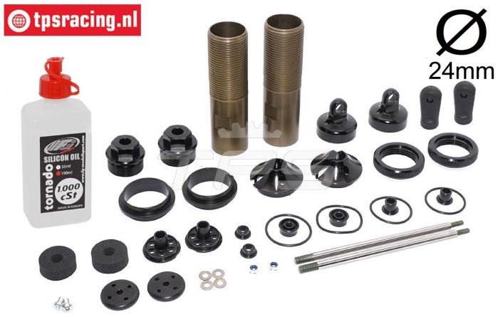 FG67330 Alu-Schokdemper Ø24-L170 mm, set