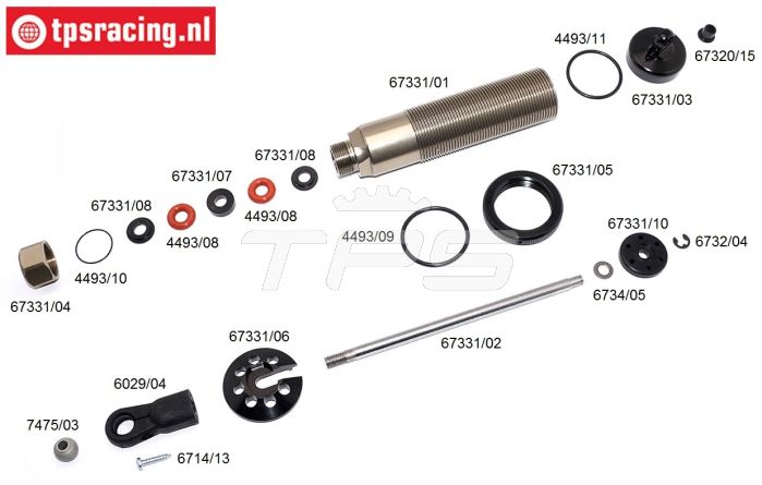 Bouwtekening FG Schokdempers FG'19-Ø30