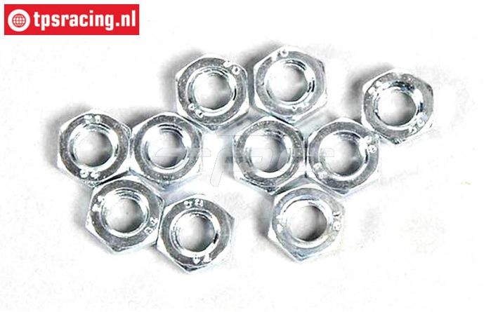 FG6739/06 Stalen platte moer M6R, 10 St.