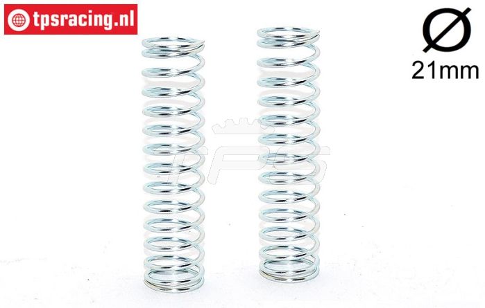 FG68302 Schokdemper veer zilver Ø21-Ø2,2-L100, 2 St.