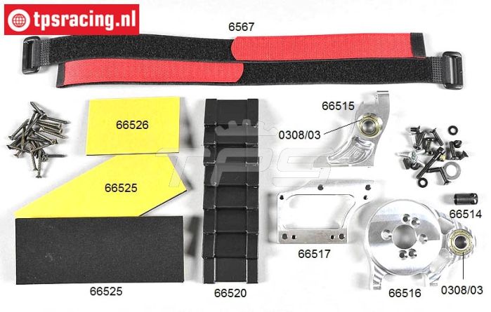 FG68512 Ombouwset Elektro 1/5-1/6 2WD-4WD, Set