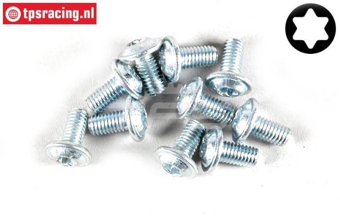 FG6917/06 Torx flens bolkop M3-L6 mm, 10 St.