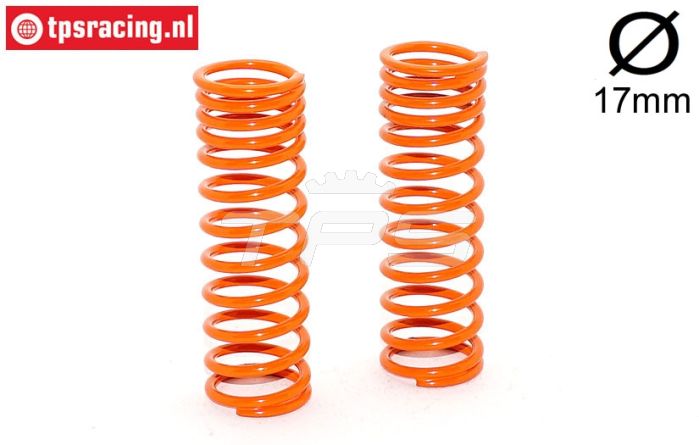 FG7196 Progr. Schokdemper veer Oranje Ø17-Ø2,2-L68, 2 St.