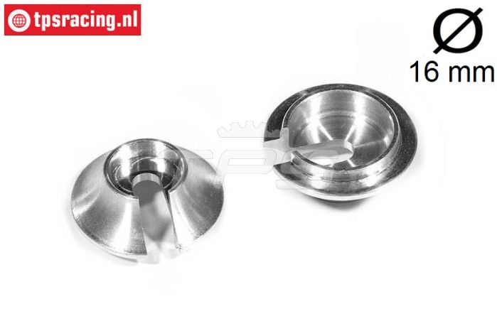 FG7205/07 Alu-Schokdemper veerschotel Ø16 mm, 2 St.