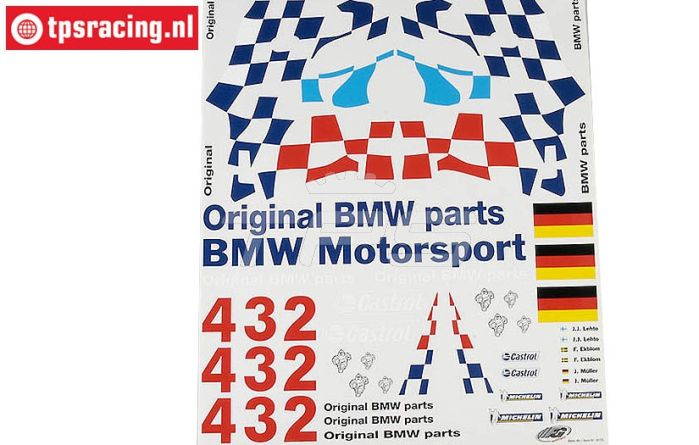 FG8170 Team Stickers BMW M3 GTR, Set