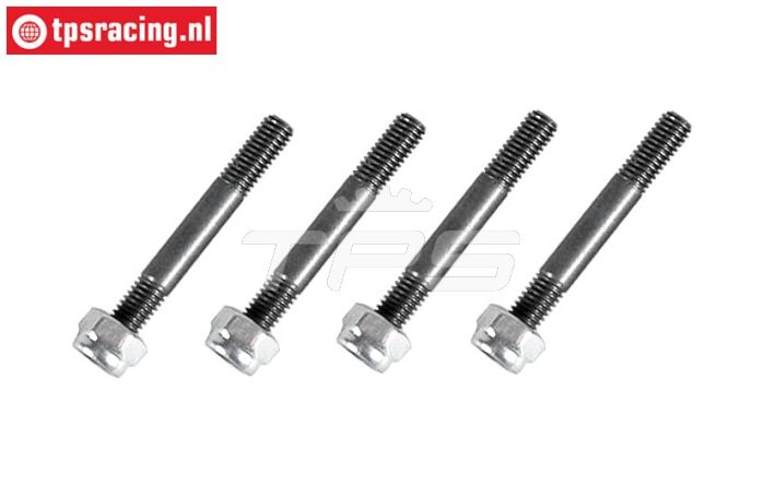 FG8448 Gehard stalen remvoering pen M3 4 St.