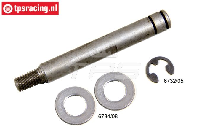 FG8466 Wiel as voor 2WD M6-L65 mm, 1 St.