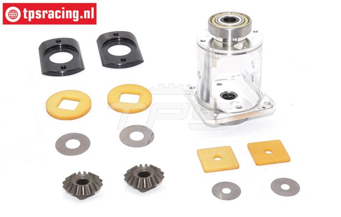 FG8502 Alu-Differentieel ombouw 4-voudig sper, Set.
