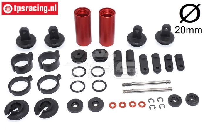 FG8522 Schokdemper '94 Rood Ø20-L125 mm, Set