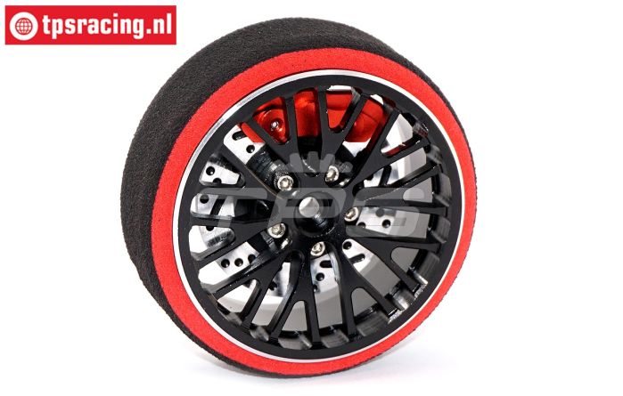 EBT6640B Futaba Alu-Stuurwiel Ø52 mm, Set