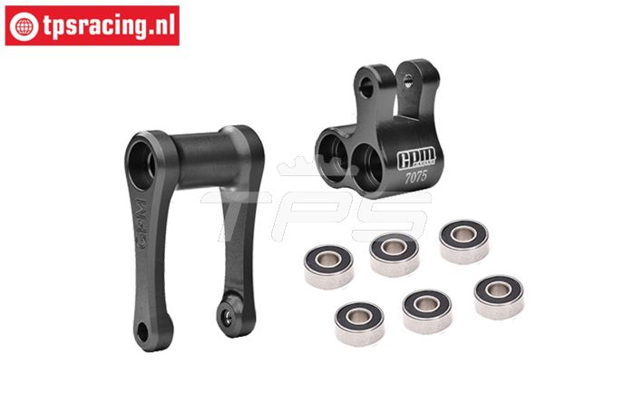 MX030-BK PROMOTO Alu-Schokd. hevel achter Zwart, Set