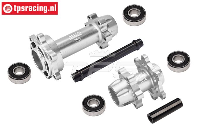 MX0067-S PROMOTO Alu wiel assen Zilver, set