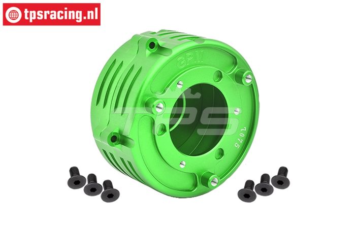 MX012-G PROMOTO Alu vliegwiel huis Groen, 1 st.