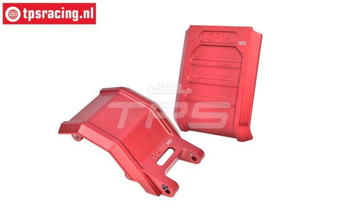 MX016AB-R PROMOTO Alu-Skid plaat Rood, set