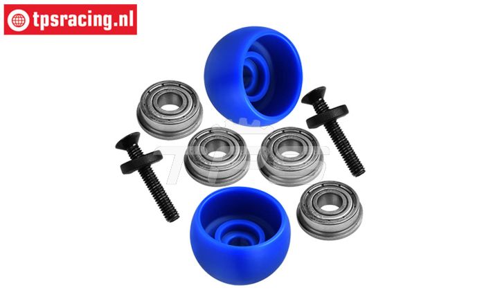 MX040-B PROMOTO Zij steun rollen Blauw, Set