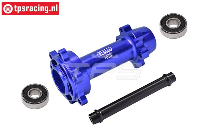 MX007-B PROMOTO Alu wiel as achter blauw, set