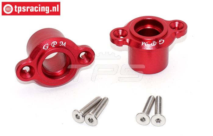 SB022-R Alu-Lager drager achter rood SBR-SRR, set