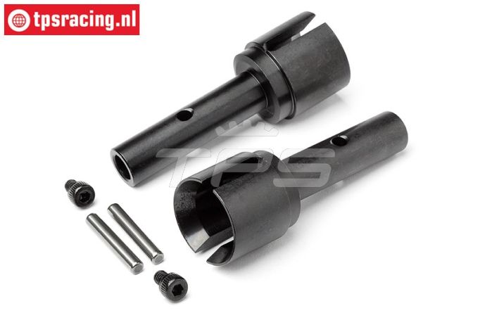 HPI104967 SHD Stalen wiel as, 2 st.