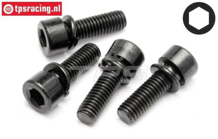 HPI15447 Inbus normale kop M5-L16 mm, 4 St.