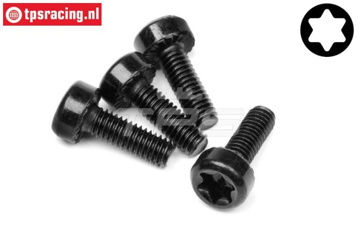HPI15455 Torx normale kop M4-L12 mm, 4 St.