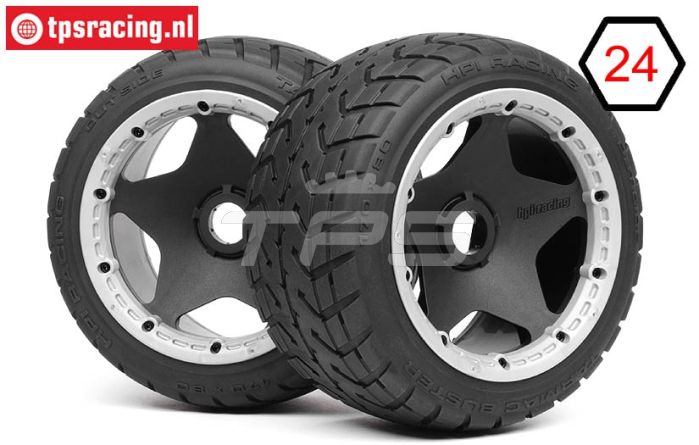 HPI4743 HPI Tarmac Buster M op velg Ø170-B80 mm, 2 st.