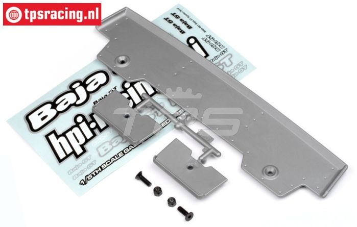 HPI85295 5T-1 Achterspoiler Zilver, set