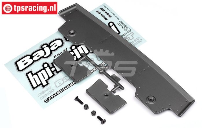 HPI85296 5T-1 Achterspoiler Gun-Metal, Set
