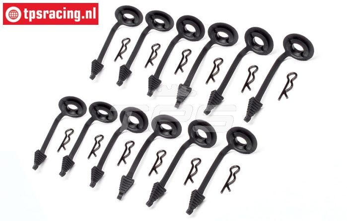 HPI85470 Kap bevestiging strip met clip, 12 st.