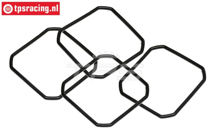 TPS86478 Differentieel pakking rubber HPI-ROVAN, 4 st.