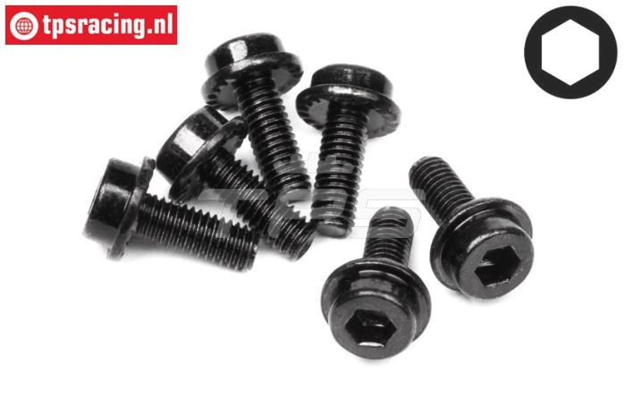 HPI94453 Inbus flenskop M3-L8 mm, 6 St.