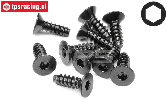 HPI94630 Inbus parker verzonken kop Ø4-L12 mm, 10 St.
