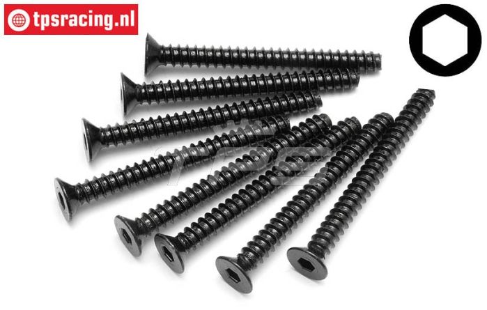 HPI94641 Inbus parker verzonken kop Ø4-L40 mm, 8 St.