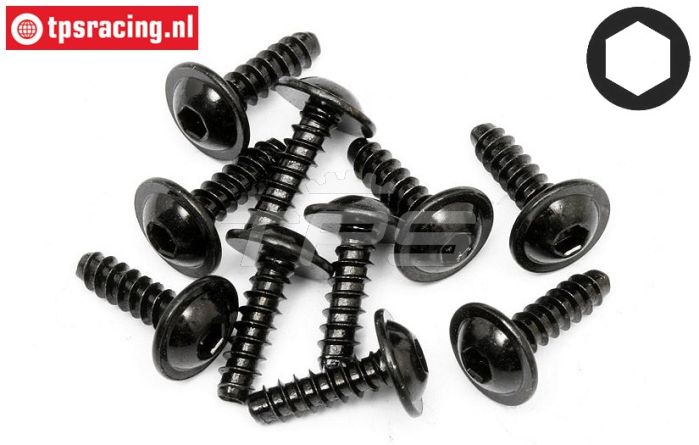 HPIZ562 Inbus flens-parker Ø2,6-L10 mm, 10 St.