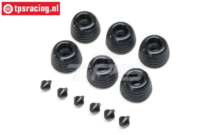 LOS-2288 Promoto-SM zij steunen rubber rollen, set