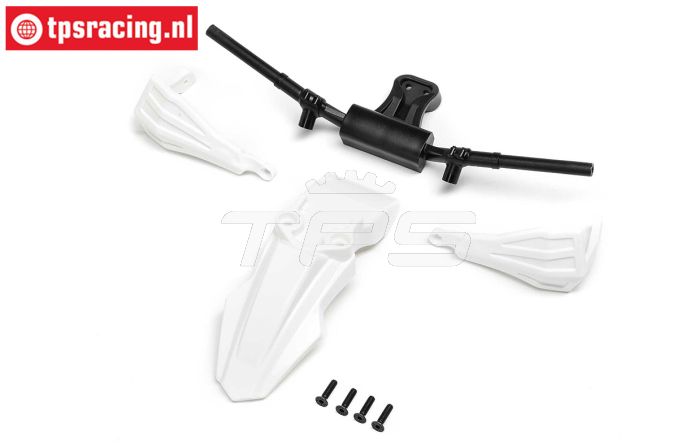 LOS-2304 Promoto-SM spatbord/stuur wit, set